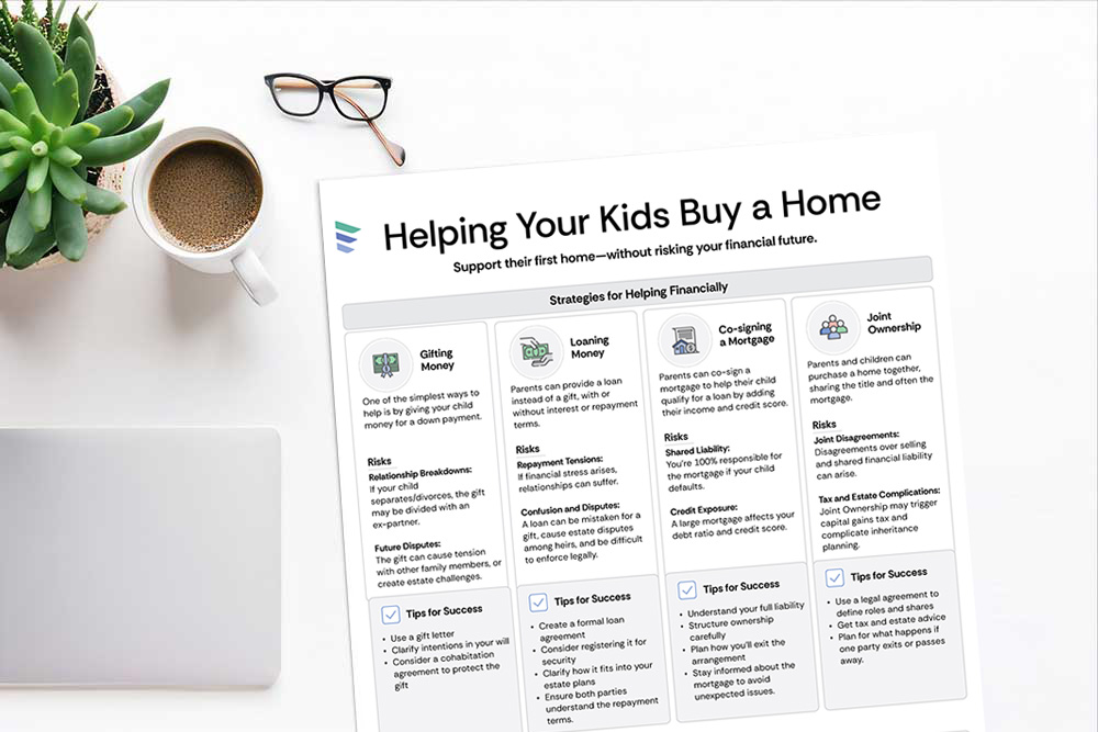 Helping Your Kids Buy a Home infographic