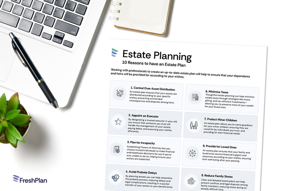 Reasons to have an Estate Plan infographic
