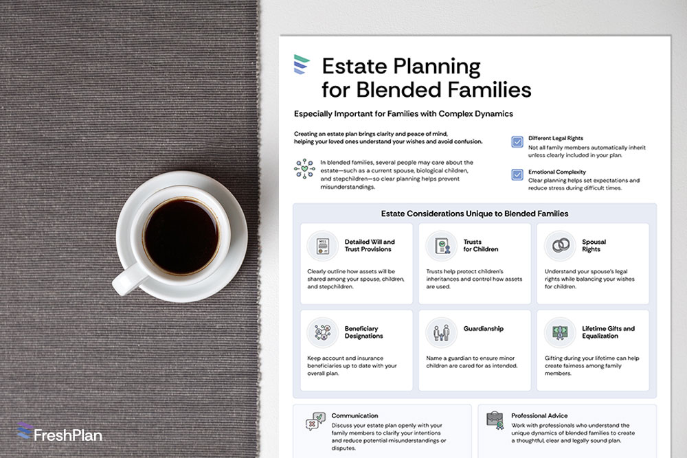Estate Planning for Blended Families infographic