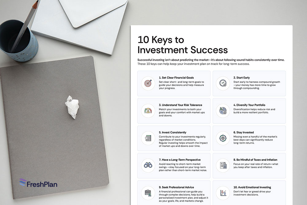 10 Keys to Investment Success infographic
